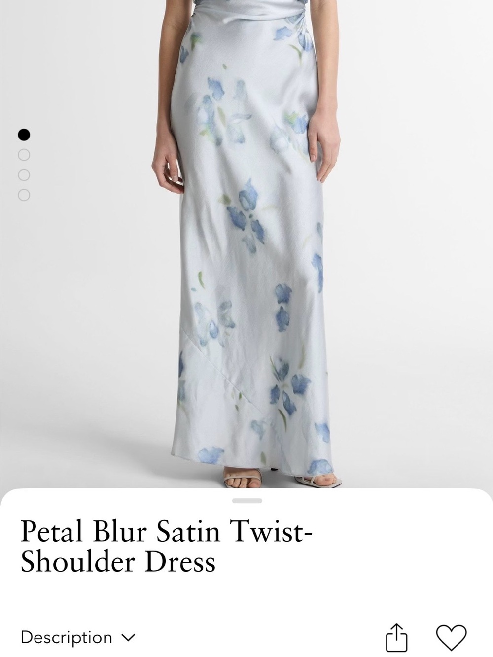 Vince blurred petals gown